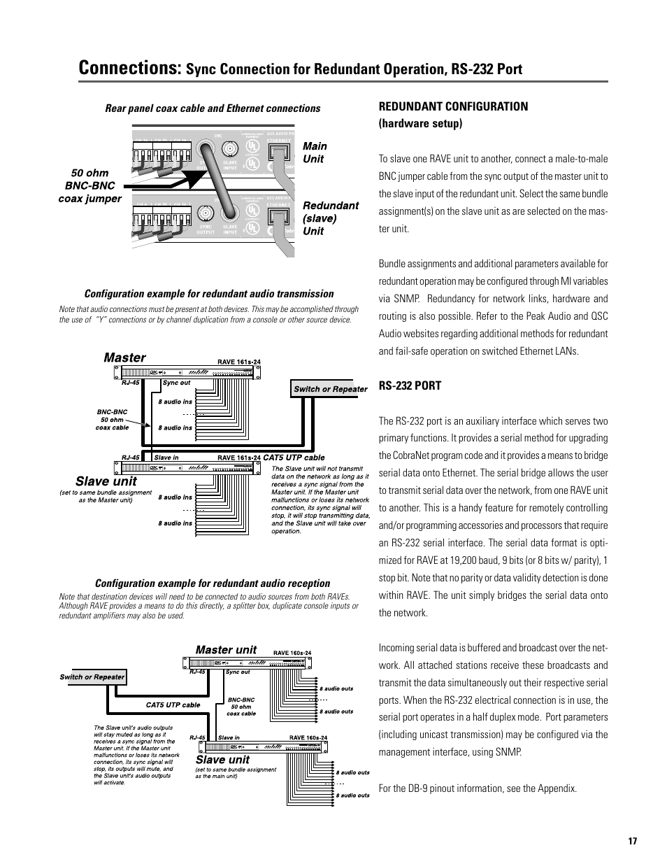 Connections | QSC Audio S series User Manual | Page 17 / 36