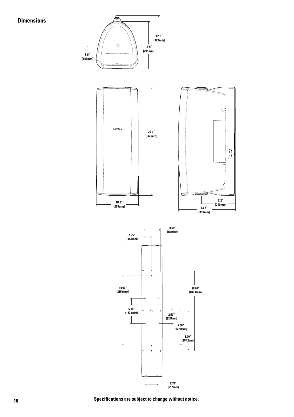 QSC Audio AD-S52T User Manual | Page 10 / 16