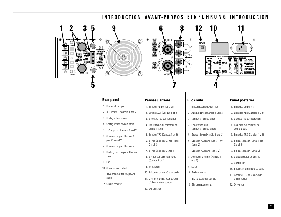 QSC Audio RMX 850 User Manual | Page 7 / 38