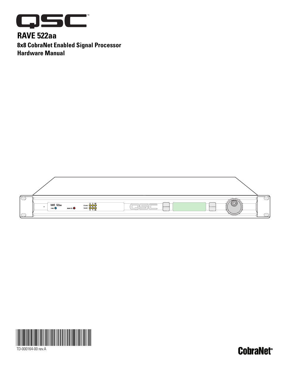 QSC Audio 522AA User Manual | 26 pages