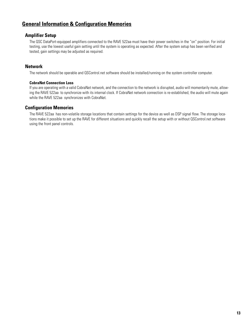 QSC Audio 522AA User Manual | Page 13 / 26