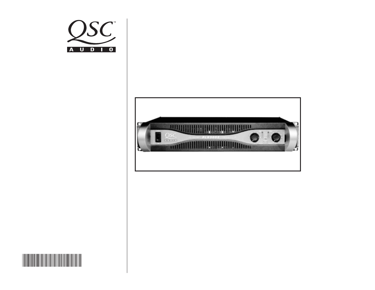 QSC Audio PLX 3402 User Manual | 32 pages