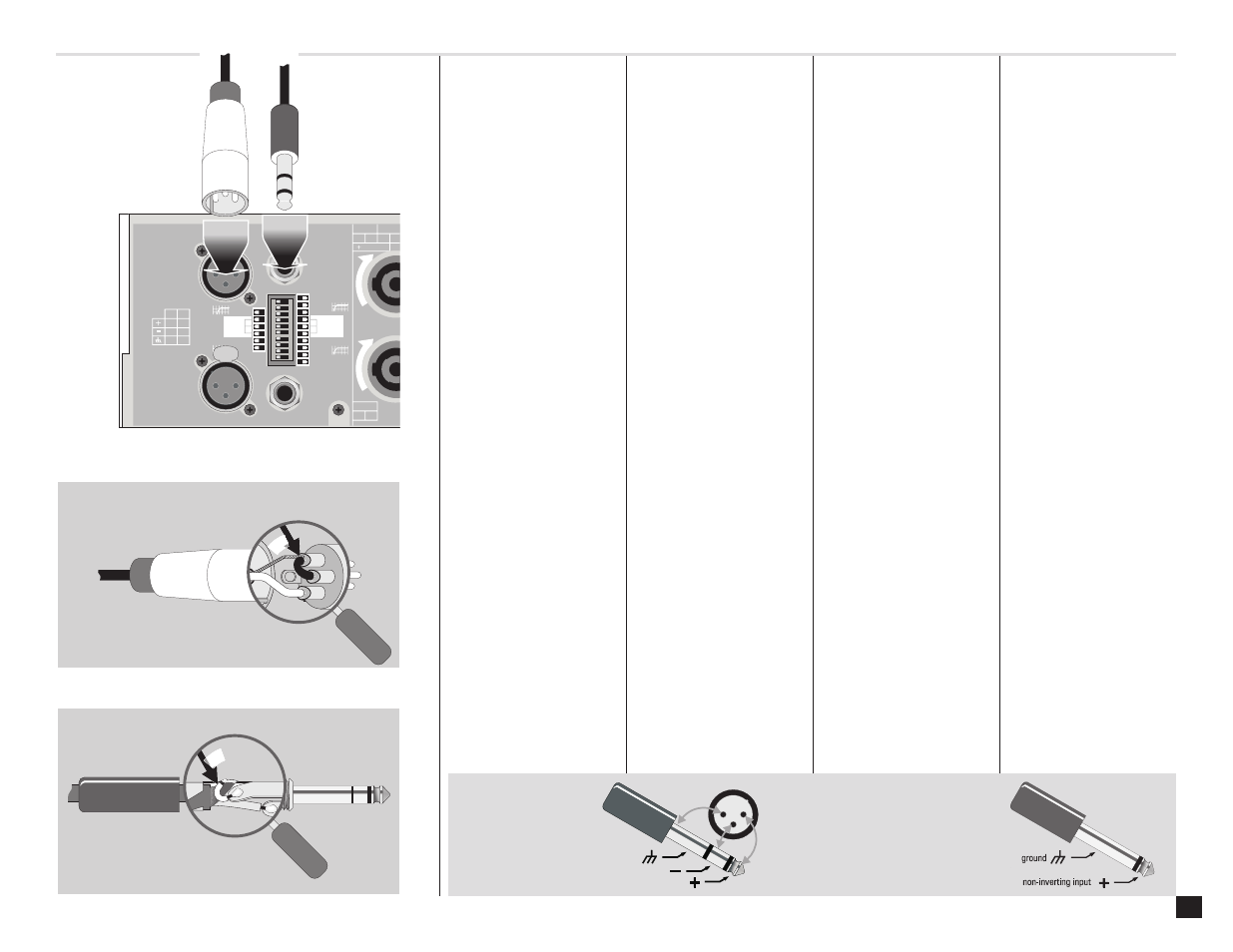 Ch 1 ch 2, Inputs, Entradas | Entrées, Eingänge | QSC Audio PLX 3402 User Manual | Page 15 / 32