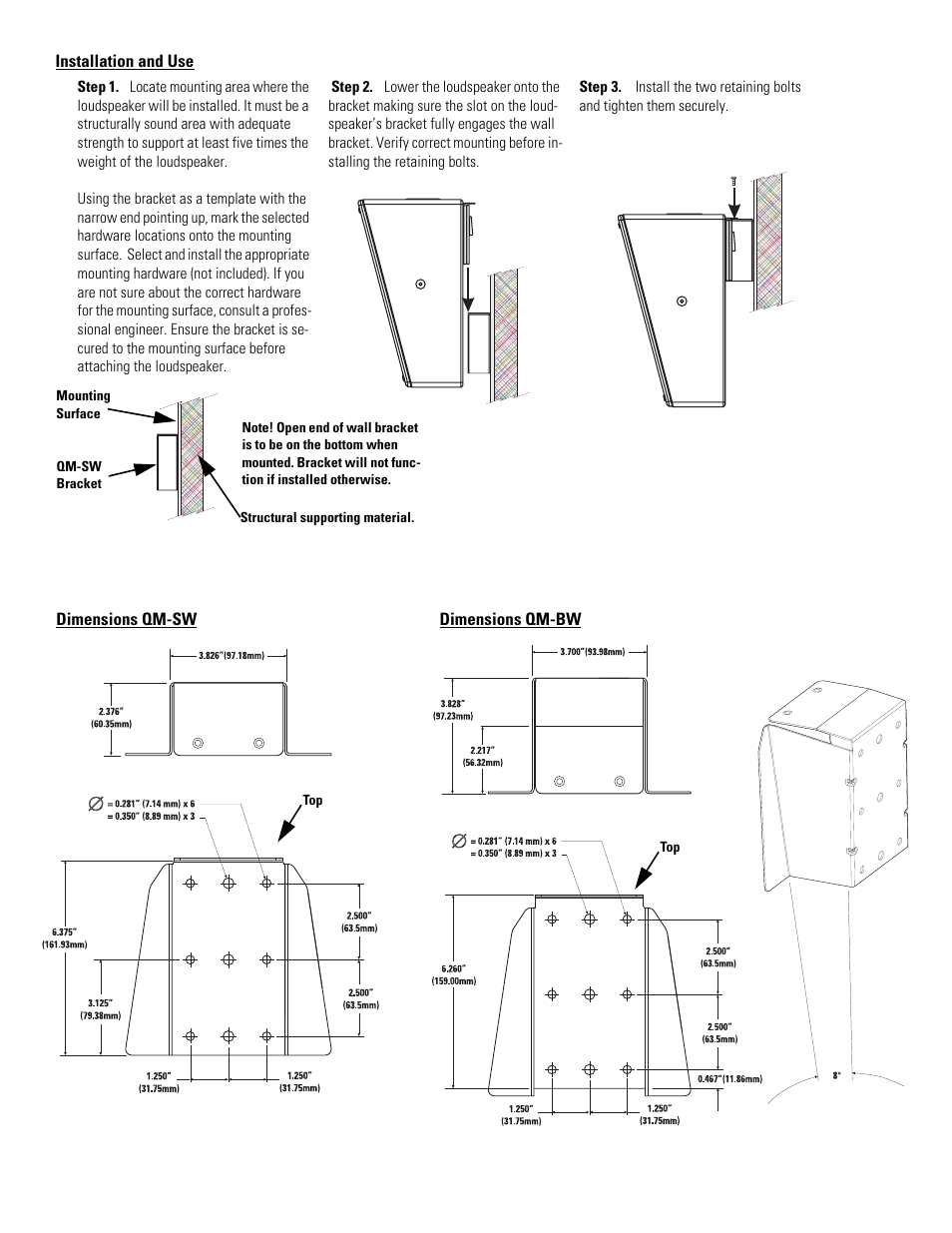 QSC Audio SR-110B User Manual | Page 2 / 10