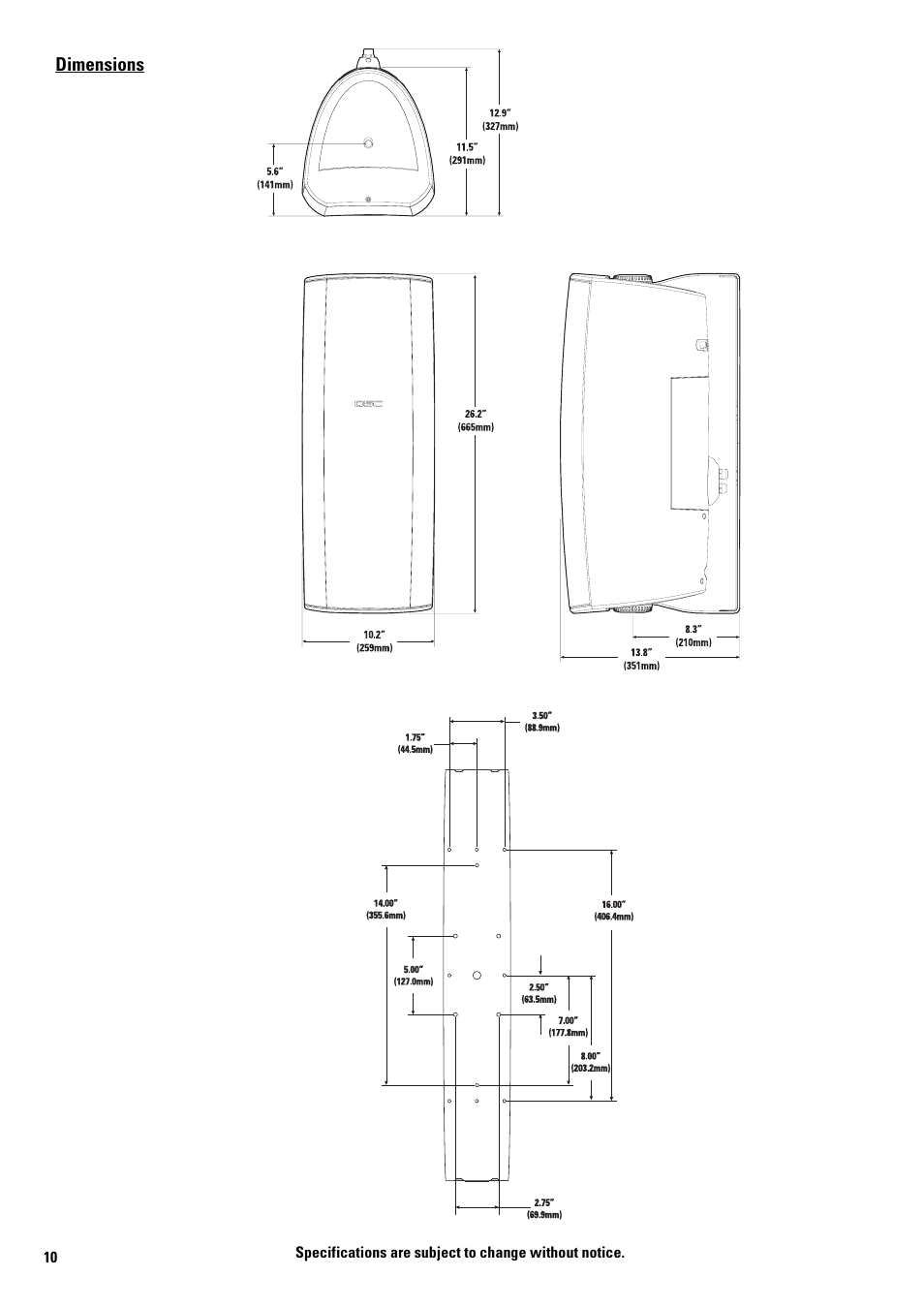 QSC Audio AD-S282H User Manual | Page 10 / 16
