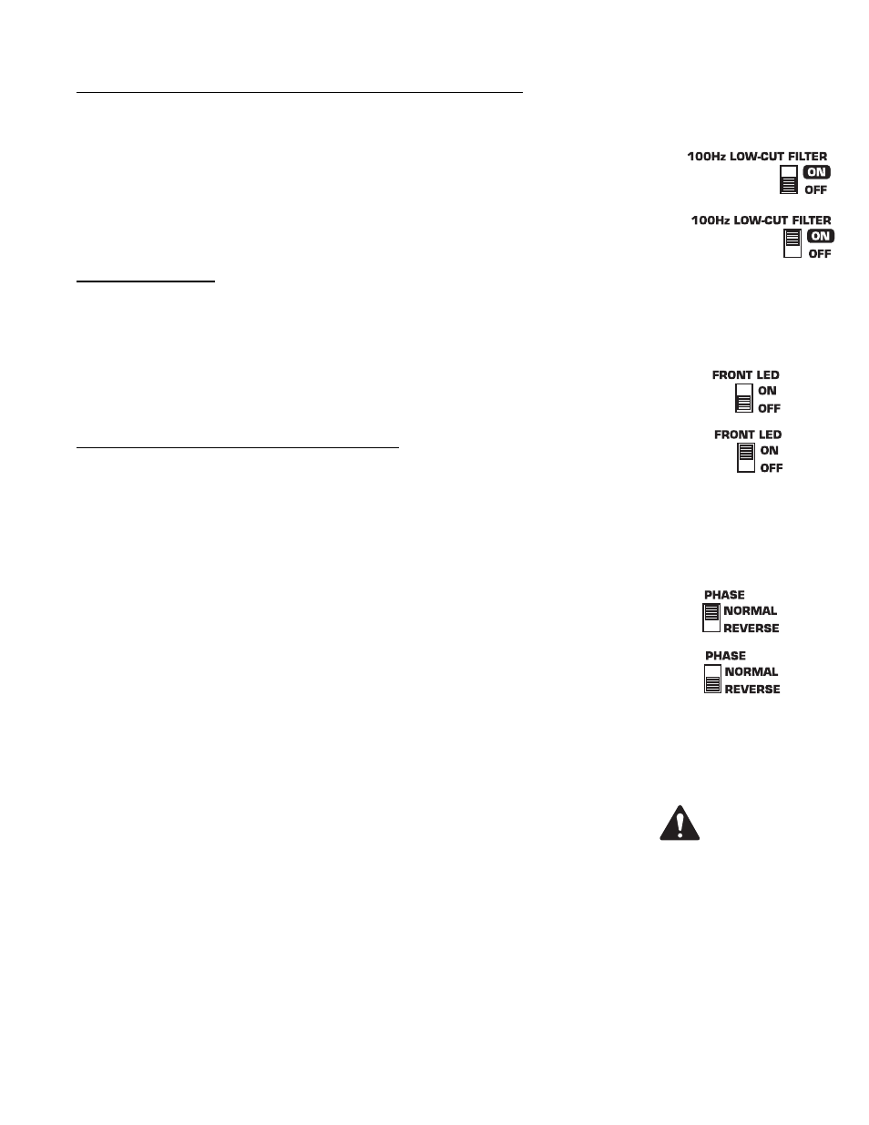 Front led switch | QSC Audio HPR151W User Manual | Page 9 / 20