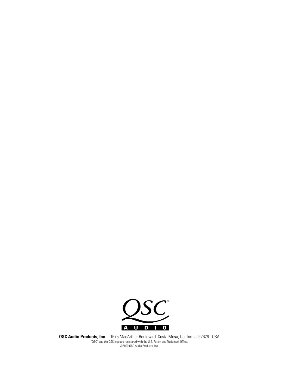 QSC Audio ISA 500T User Manual | Page 40 / 40