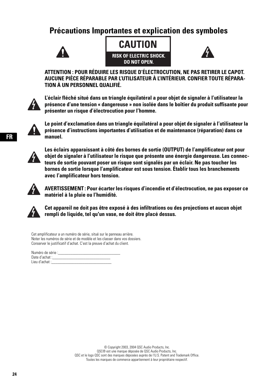 QSC Audio SA 1350 User Manual | Page 24 / 56