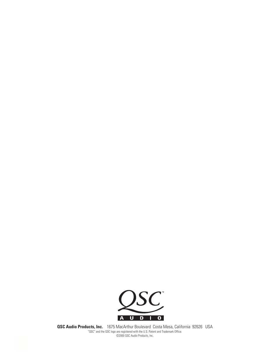 QSC Audio CX168 User Manual | Page 36 / 36