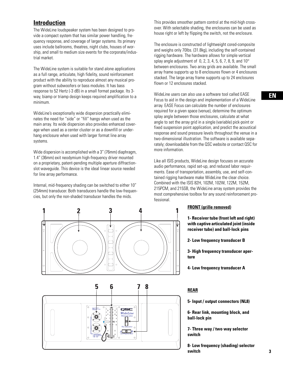 Introduction | QSC Audio WL2102 User Manual | Page 3 / 56