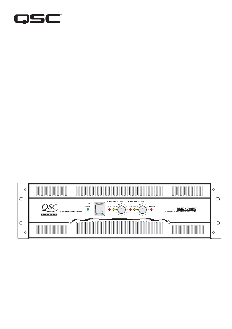 QSC Audio RMX 4050HD User Manual | 10 pages