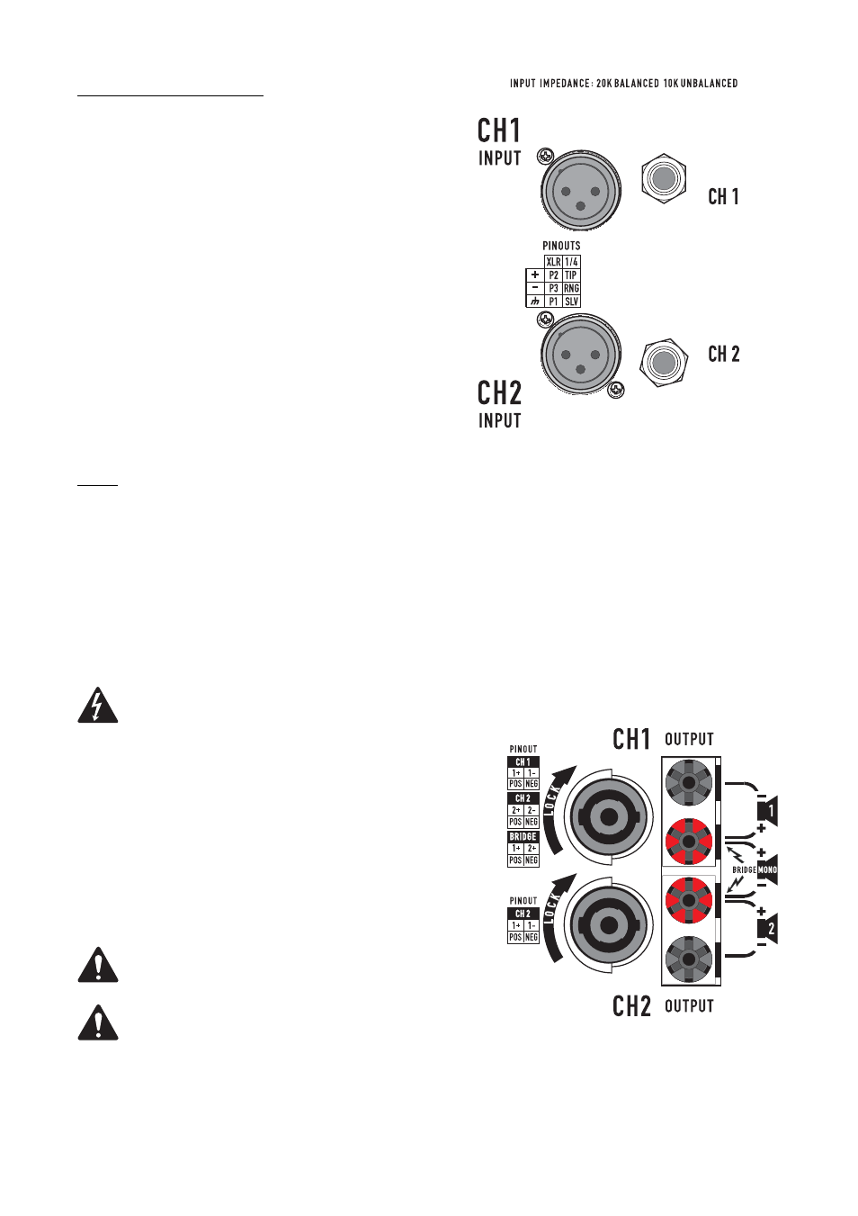 Xlr trs (1/4”) | QSC Audio RMX 4050HD User Manual | Page 6 / 10