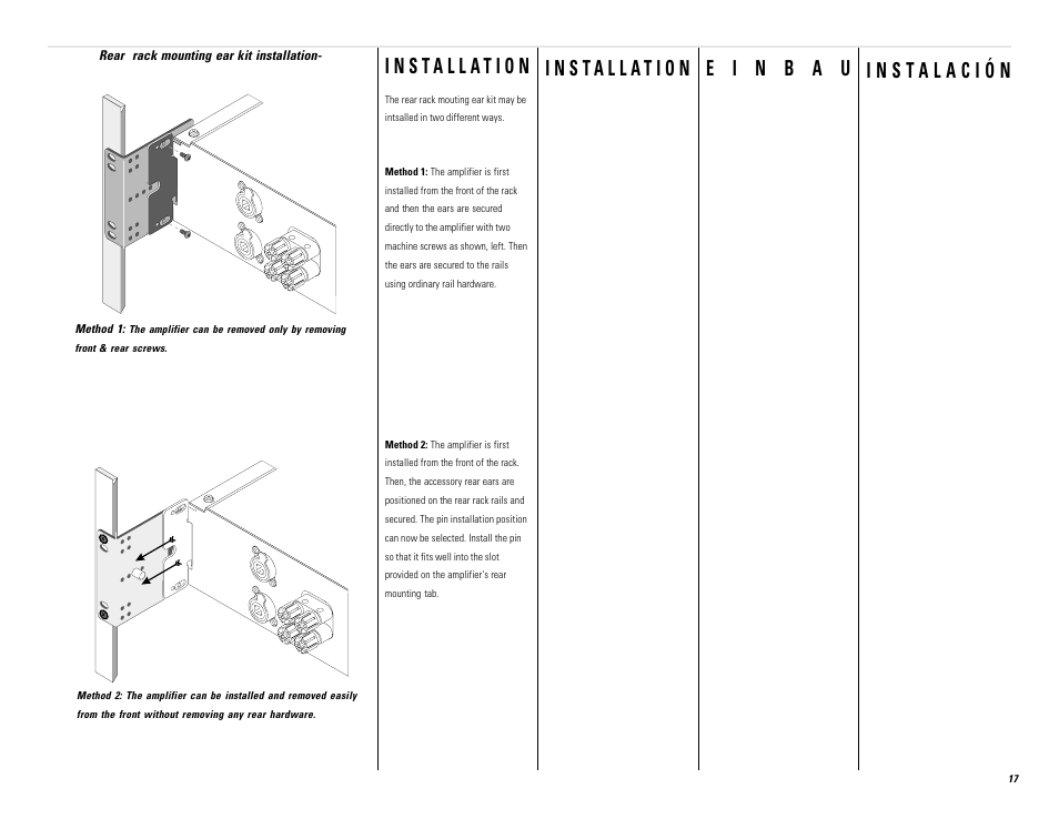 QSC Audio PL236 User Manual | Page 17 / 40