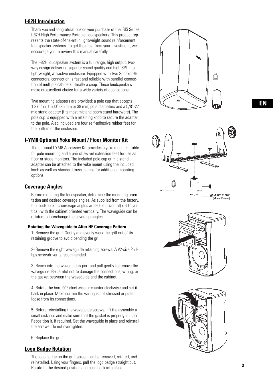 QSC Audio I-YM8 User Manual | Page 3 / 11