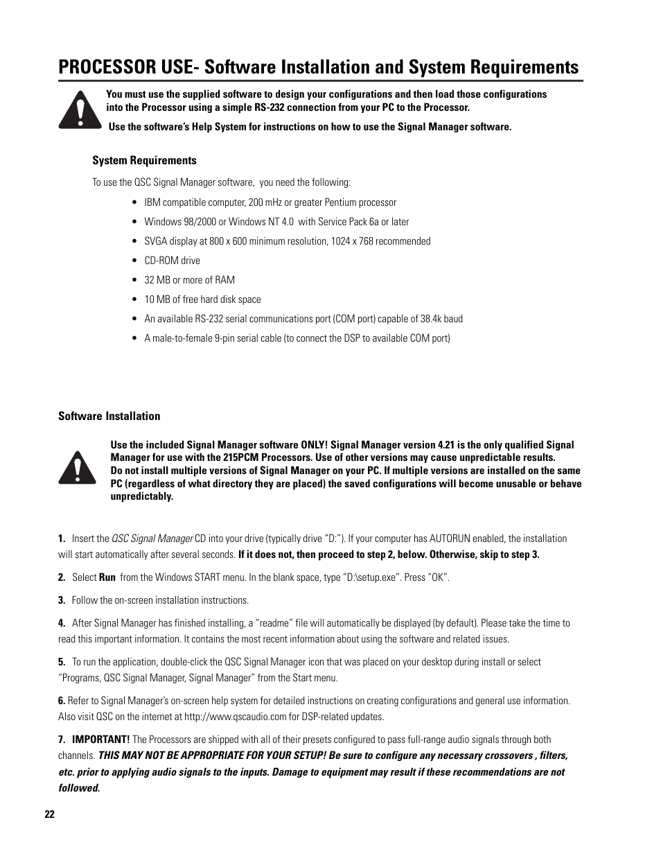 QSC Audio ISIS 215SB User Manual | Page 22 / 42