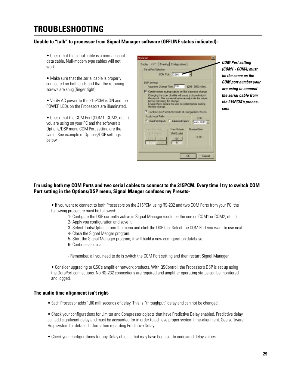 Troubleshooting | QSC Audio ISIS 215SB User Manual | Page 29 / 42