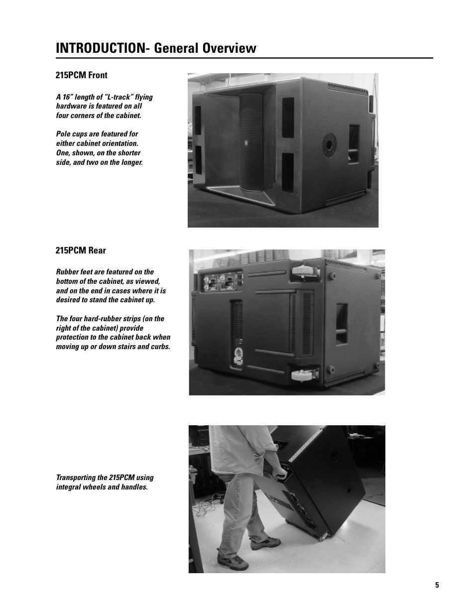 Introduction- general overview | QSC Audio ISIS 215SB User Manual | Page 5 / 42