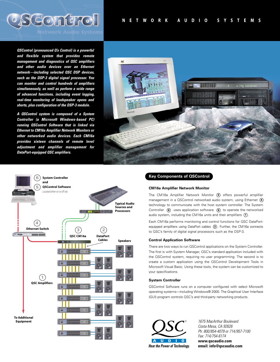 QSC Audio Network Audio Systems User Manual | 6 pages