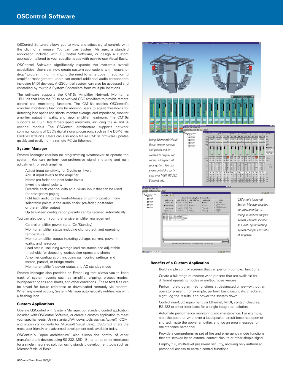 Qscontrol software | QSC Audio Network Audio Systems User Manual | Page 6 / 6