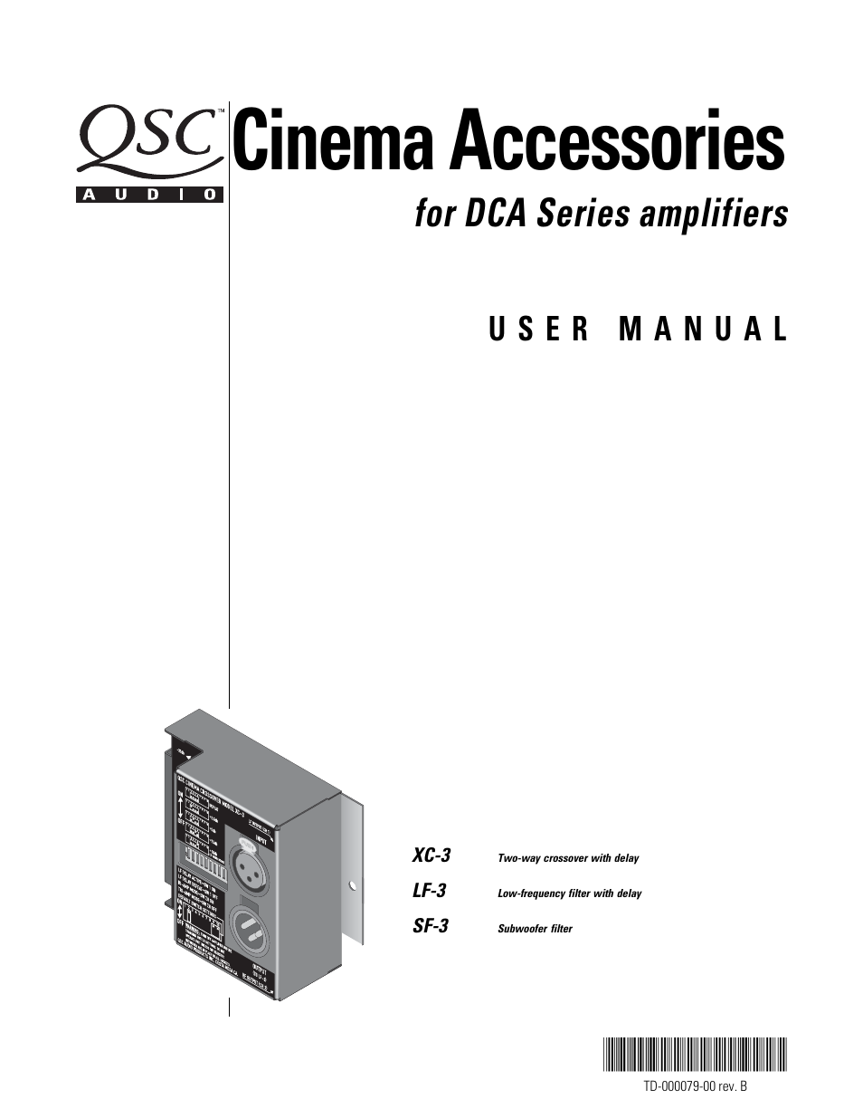 QSC Audio DCA Series User Manual | 16 pages
