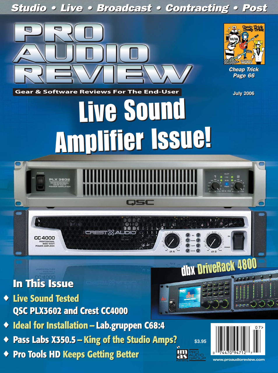 QSC Audio DriveRack 4800 User Manual | 3 pages