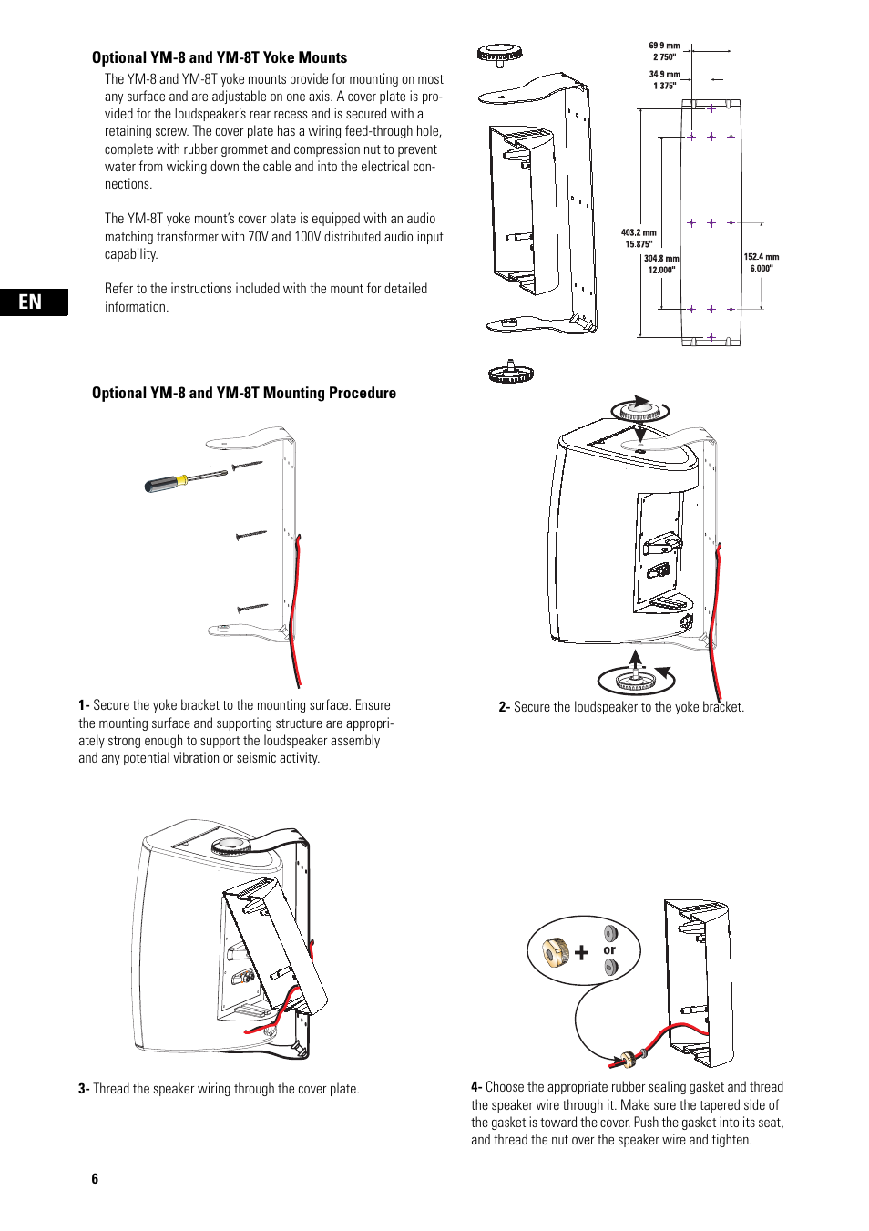 QSC Audio AD-S82H User Manual | Page 6 / 44