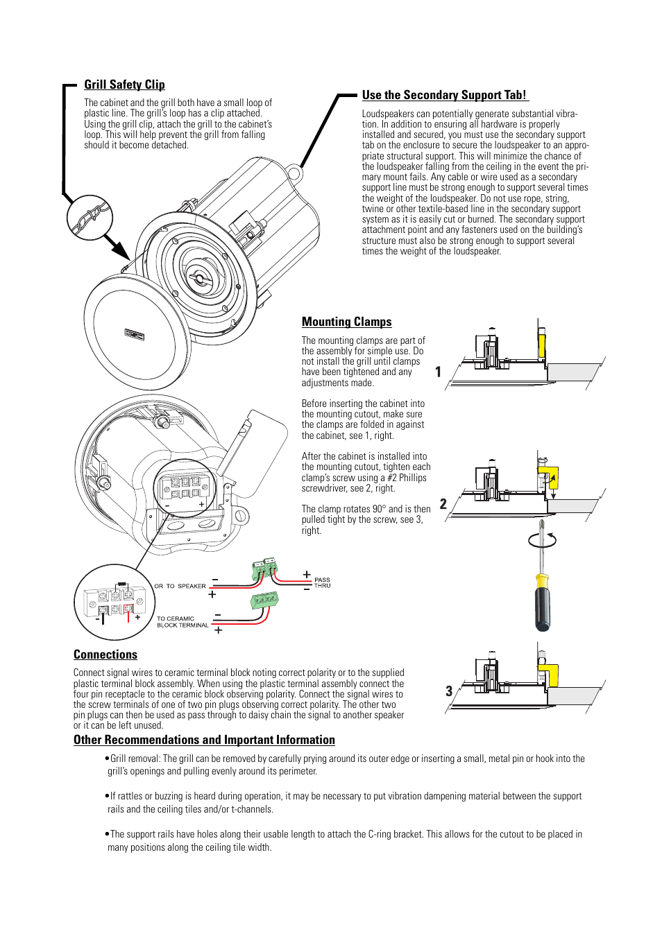 QSC Audio AD-C42T User Manual | Page 4 / 8