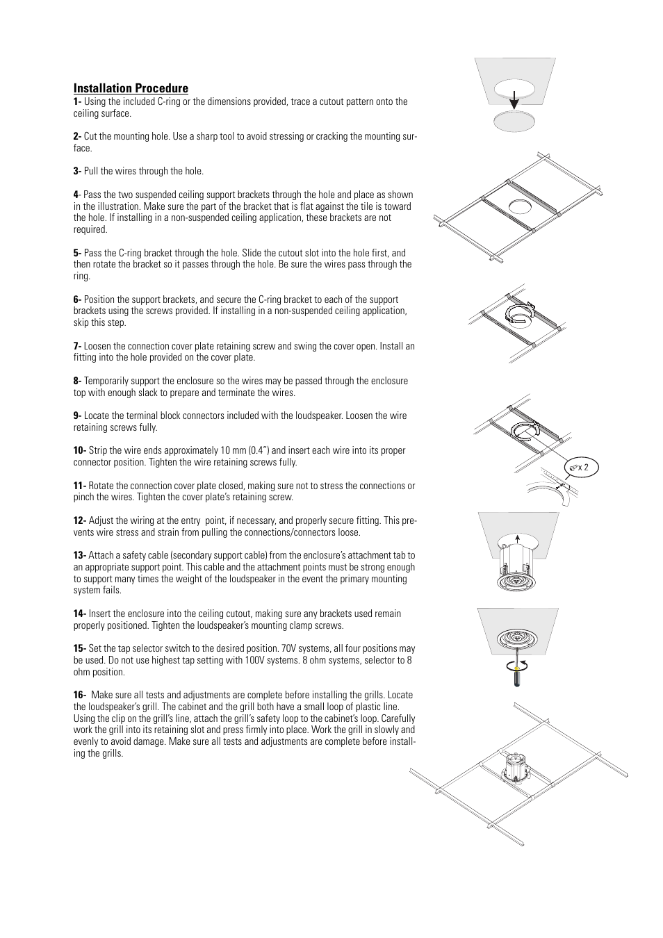 QSC Audio AD-C42T User Manual | Page 5 / 8