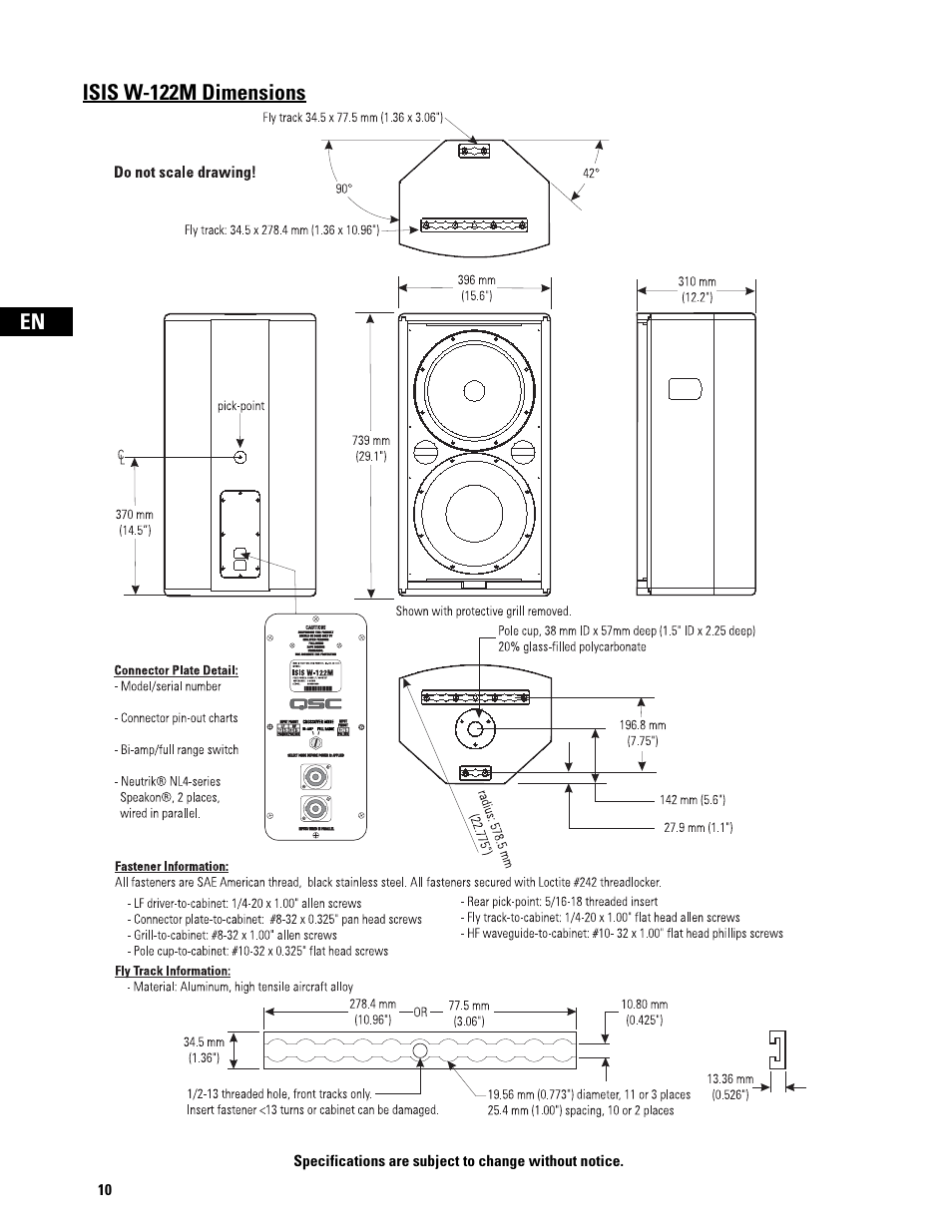 QSC Audio ISIS Series User Manual | Page 10 / 28