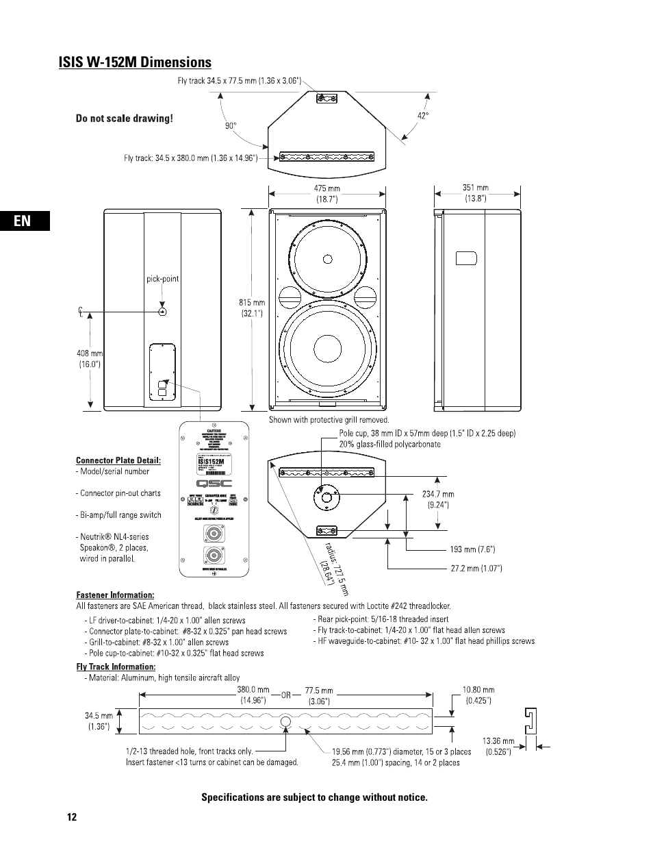 QSC Audio ISIS Series User Manual | Page 12 / 28