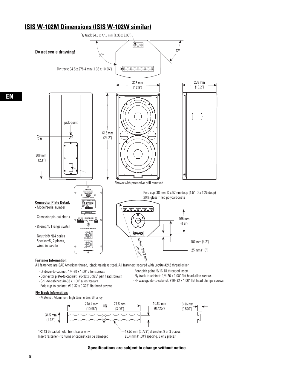 QSC Audio ISIS Series User Manual | Page 8 / 28