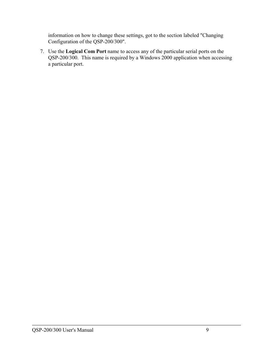 Quatech QSP-200/300 User Manual | Page 15 / 49