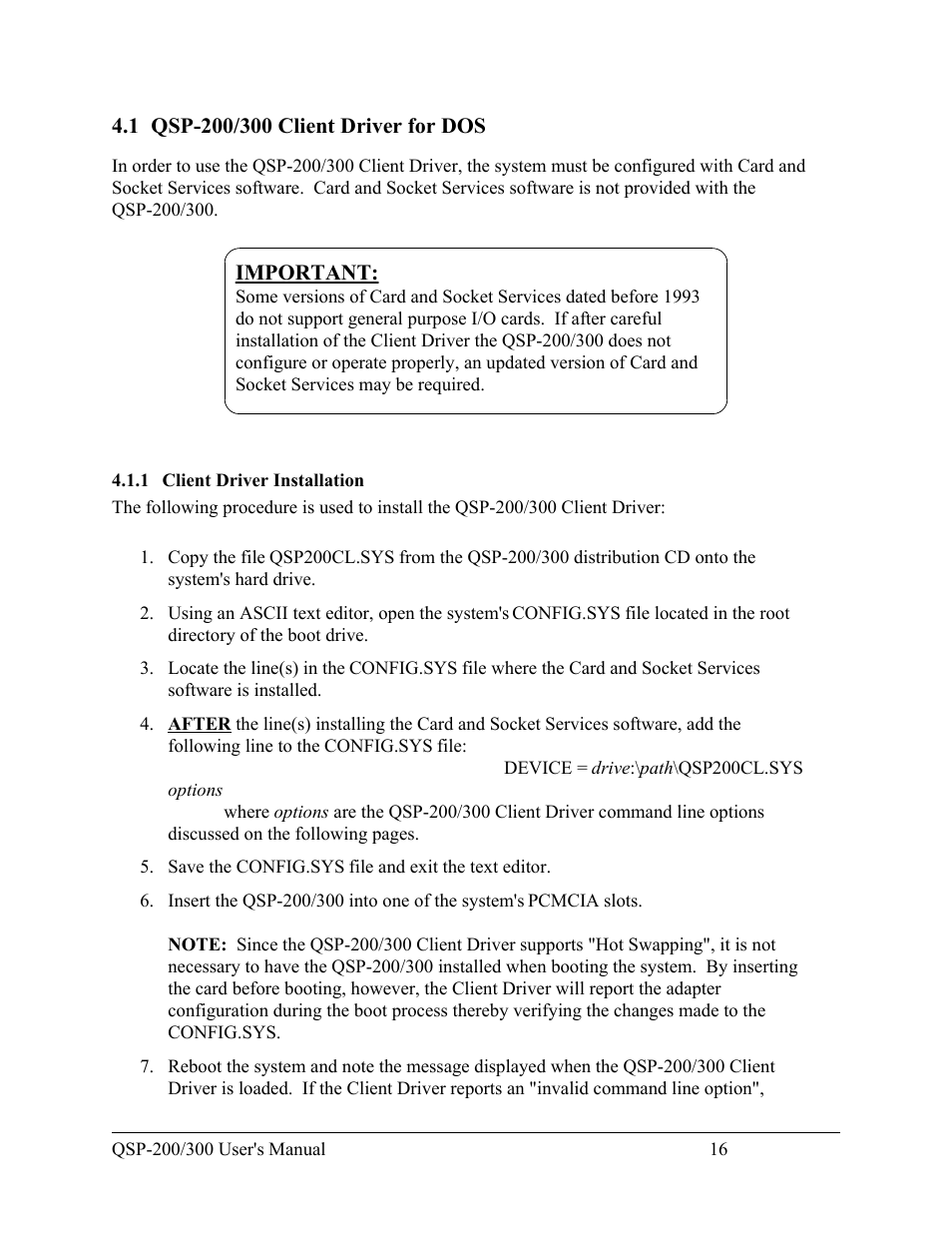 Quatech QSP-200/300 User Manual | Page 22 / 49