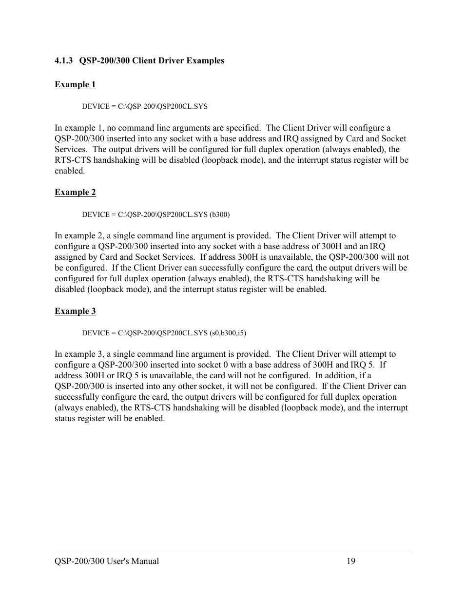 Quatech QSP-200/300 User Manual | Page 25 / 49