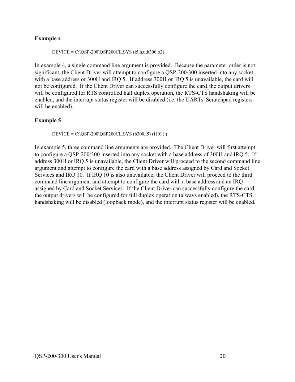 Quatech QSP-200/300 User Manual | Page 26 / 49