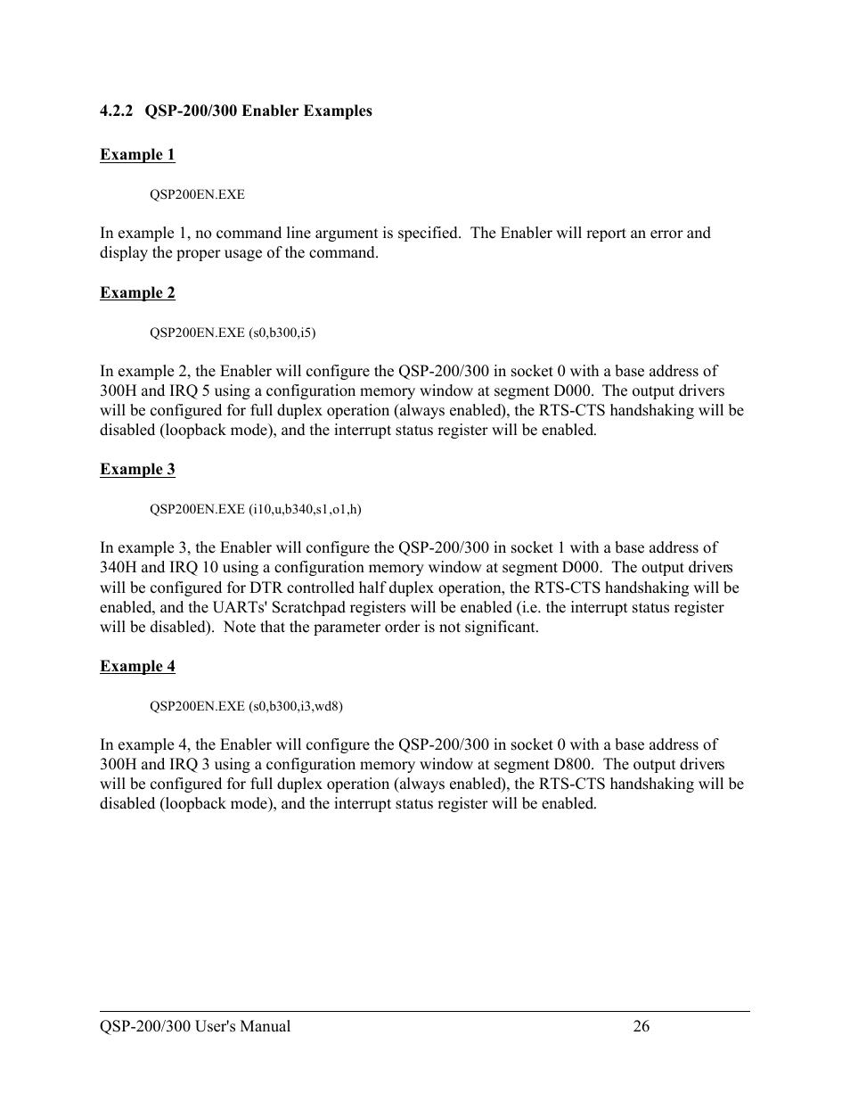 Quatech QSP-200/300 User Manual | Page 32 / 49