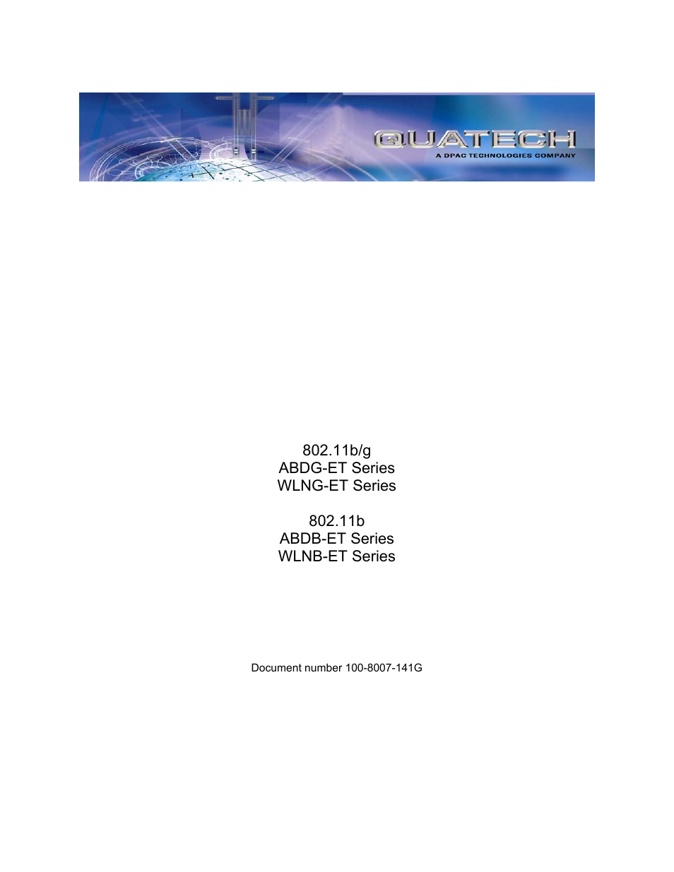 Quatech AirborneDirect WLNG-ET Series User Manual | 77 pages