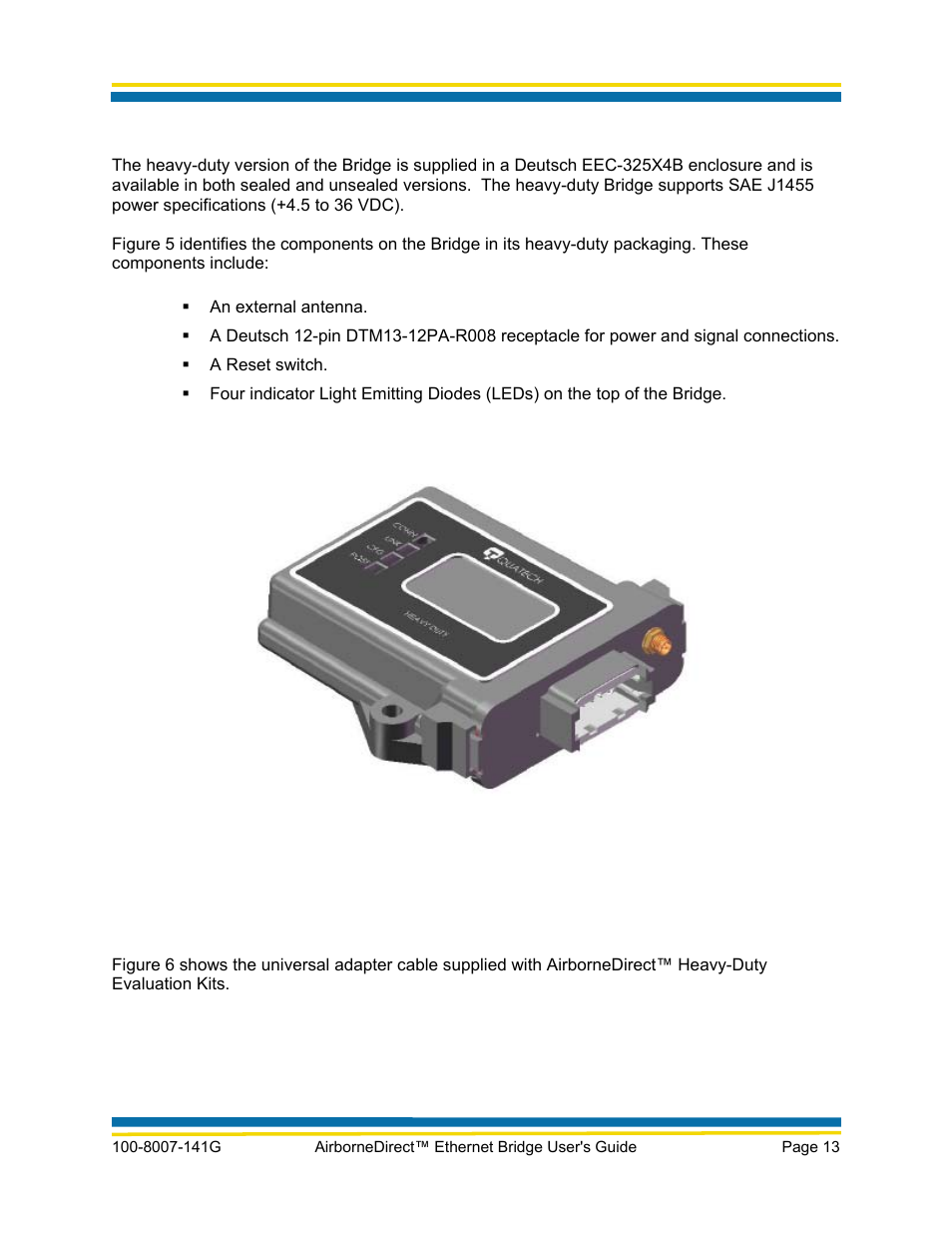 Heavy-duty package | Quatech AirborneDirect WLNG-ET Series User Manual | Page 19 / 77