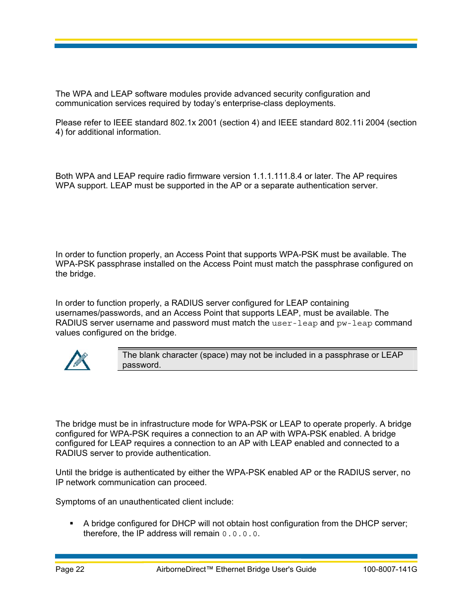 Wpa-leap security | Quatech AirborneDirect WLNG-ET Series User Manual | Page 28 / 77