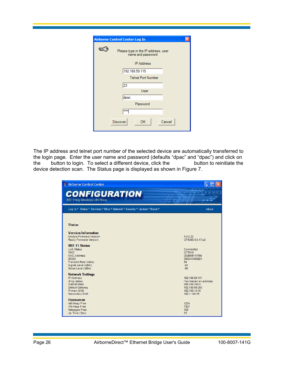Quatech AirborneDirect WLNG-ET Series User Manual | Page 32 / 77