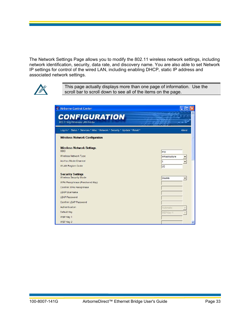 Quatech AirborneDirect WLNG-ET Series User Manual | Page 39 / 77