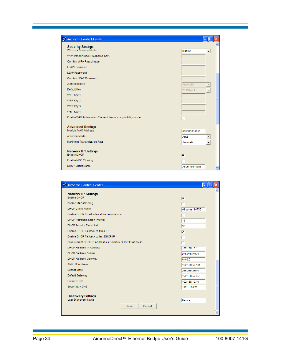 Quatech AirborneDirect WLNG-ET Series User Manual | Page 40 / 77