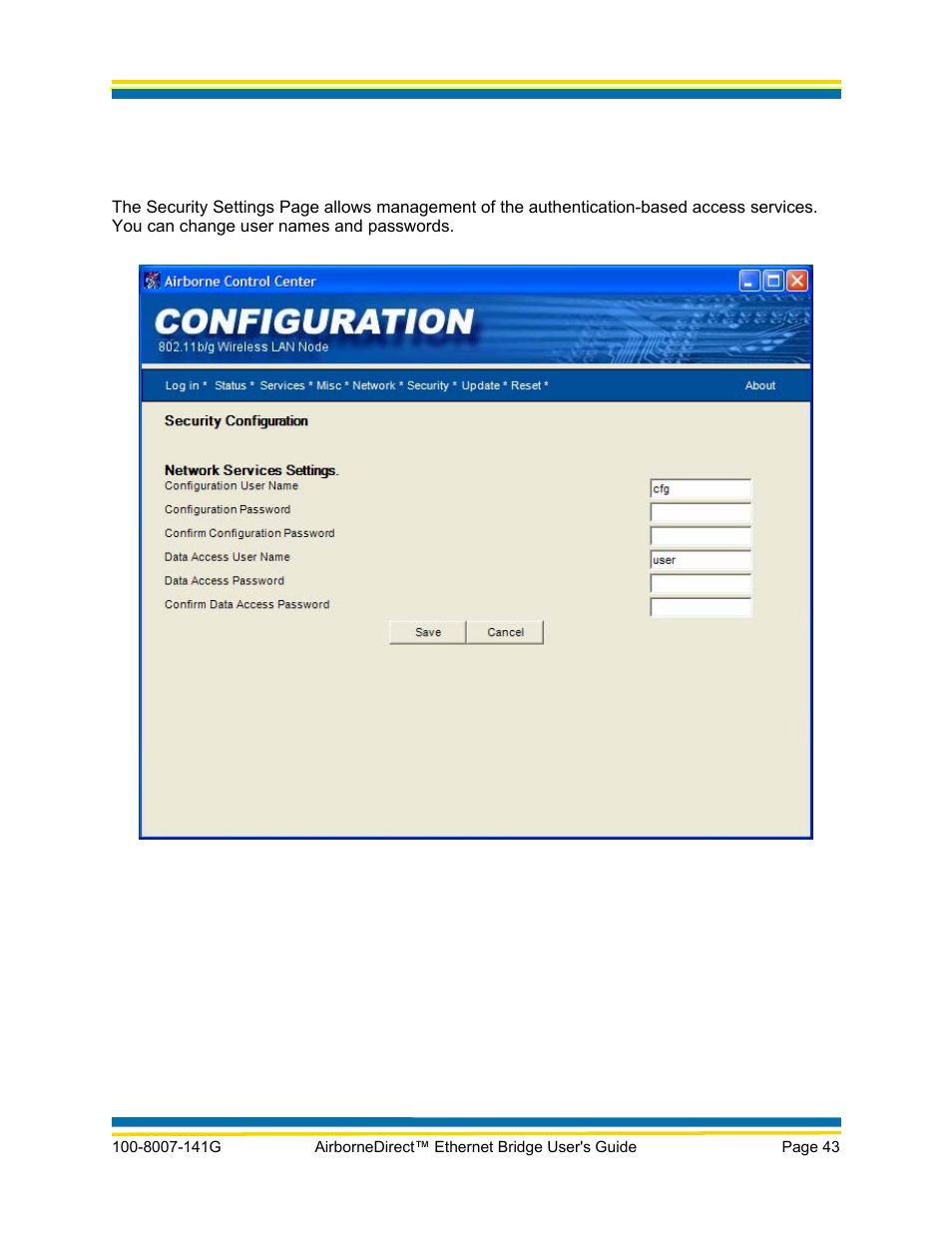 Quatech AirborneDirect WLNG-ET Series User Manual | Page 49 / 77