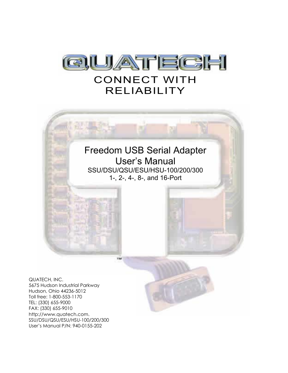 Quatech HSU-300 User Manual | 55 pages