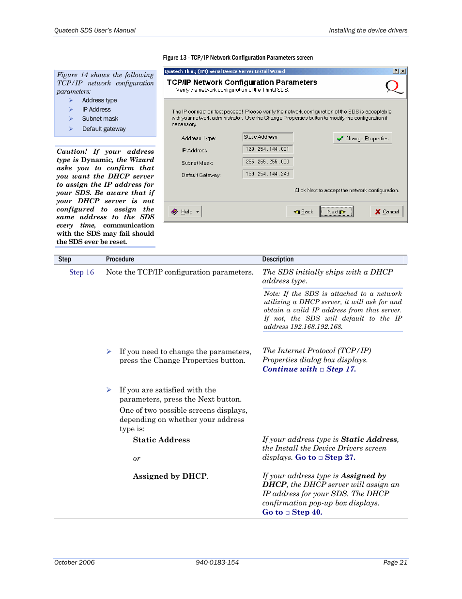 Step 16 | Quatech Device Server User Manual | Page 27 / 98