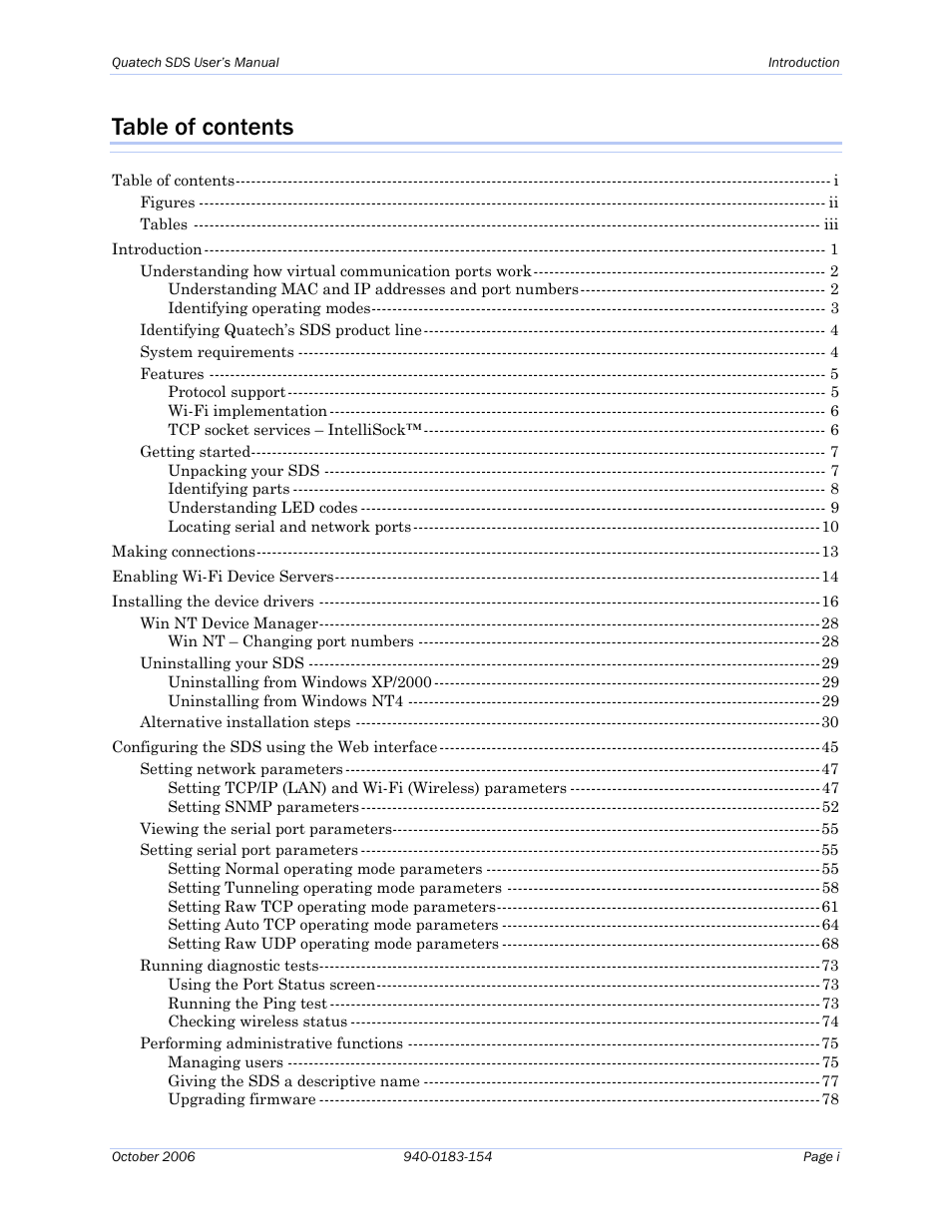 Quatech Device Server User Manual | Page 3 / 98