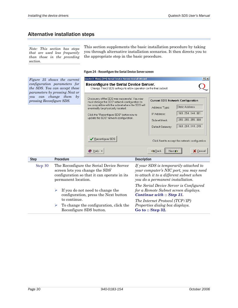 Alternative installation steps | Quatech Device Server User Manual | Page 36 / 98