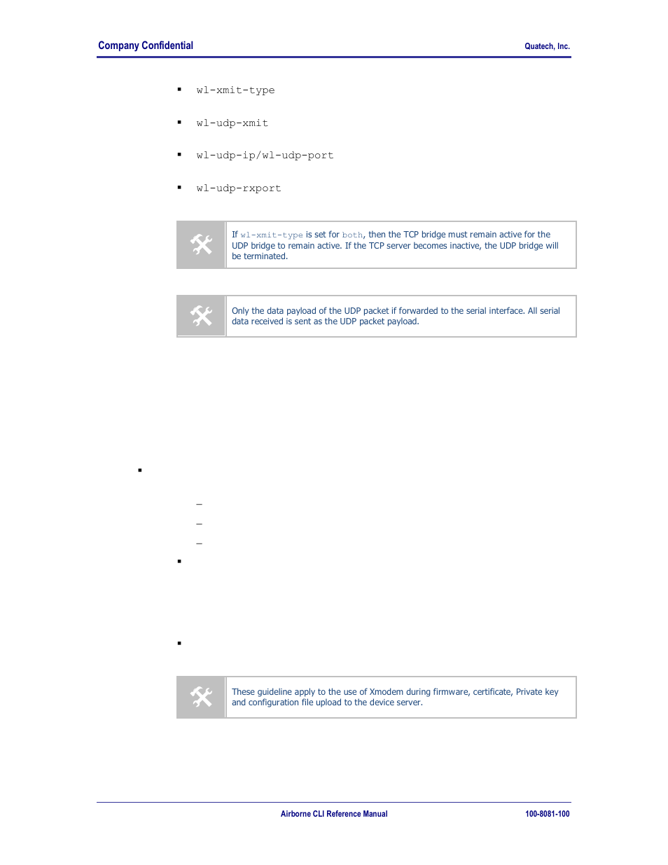 Data bridging with xmodem guidelines | Quatech WLNG-ET-DP500 Series User Manual | Page 30 / 120