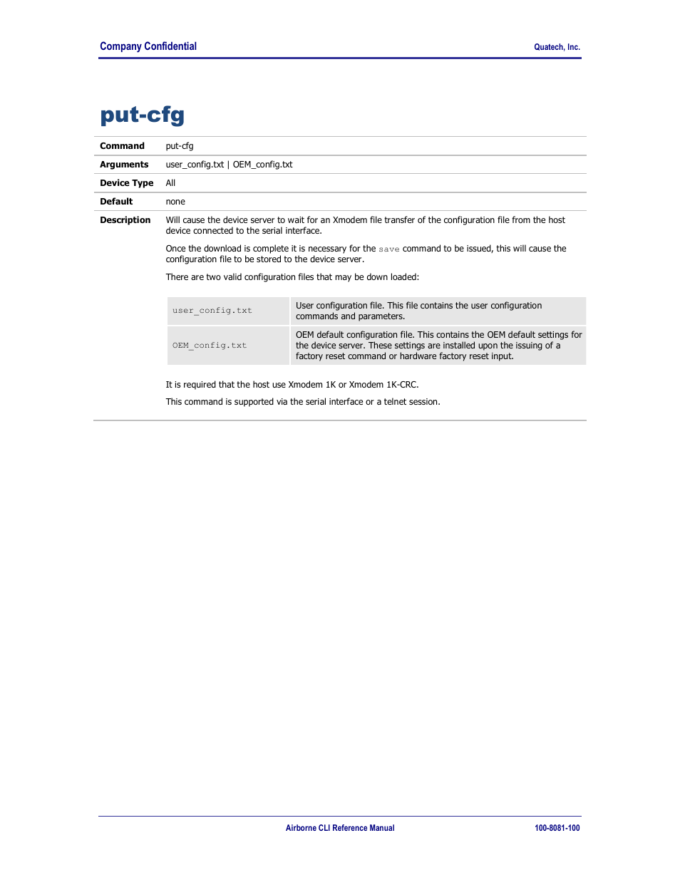 Put-cfg | Quatech WLNG-ET-DP500 Series User Manual | Page 56 / 120