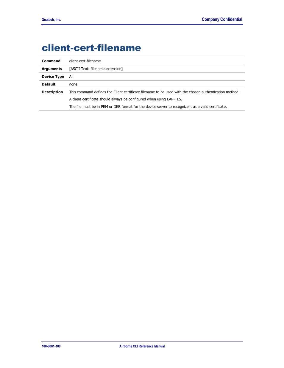 Client-cert-filename | Quatech WLNG-ET-DP500 Series User Manual | Page 59 / 120